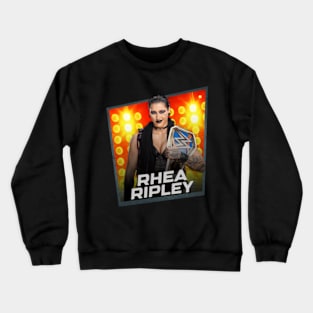 Rhea Ripley/////Card Game Concept Design Crewneck Sweatshirt